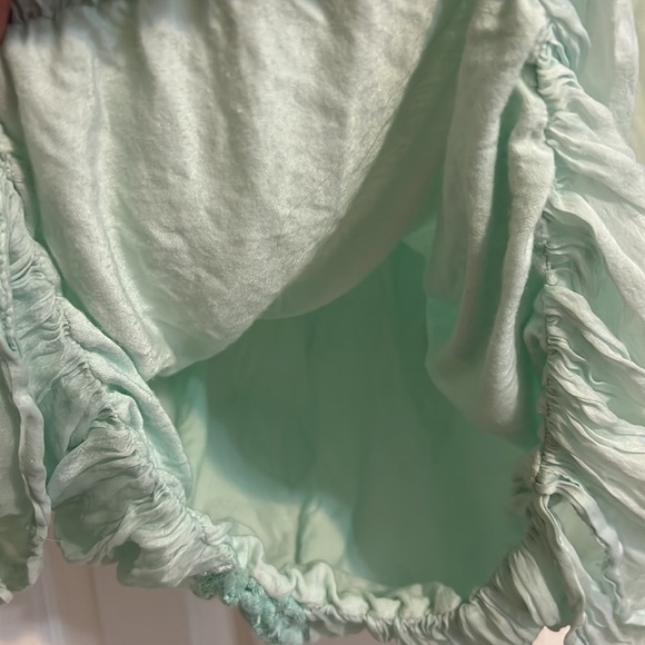 Giulia Silk Drape Embroidered back drape blouse with built in tank. - Picture 10 of 10